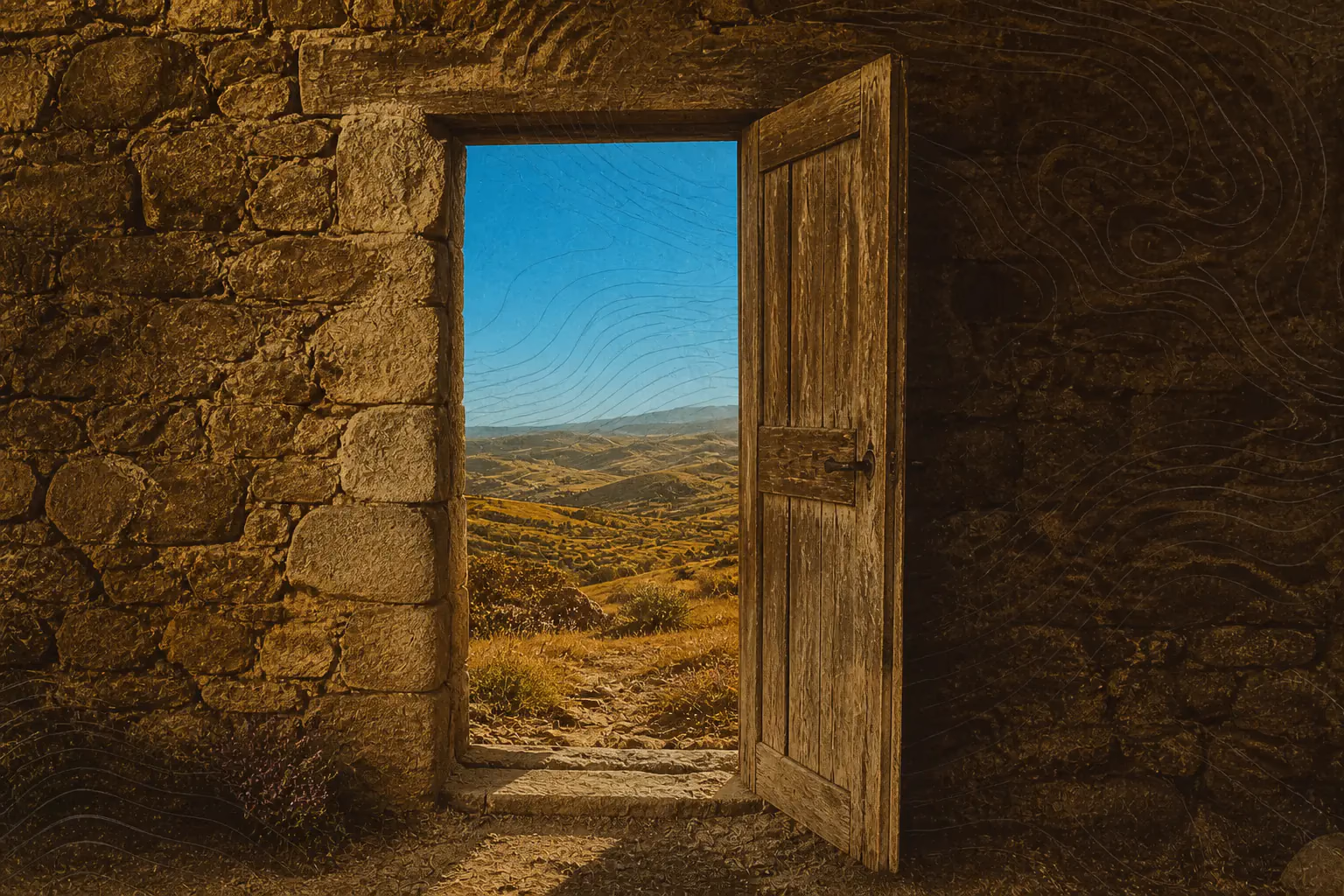 La porte ouverte